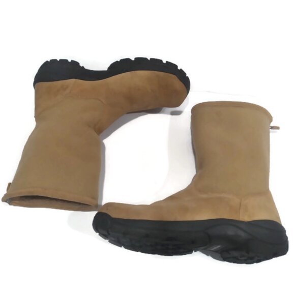 Land's End Suede boots with Fleece Shaft - Picture 1 of 7